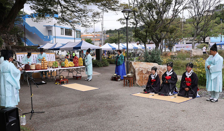 지난 2025년 진행된 '제15회 삼척포진영 영장고혼제' 제례 모습.(사진=삼척시 제공) *재판매 및 DB 금지