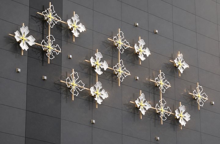 [서울=뉴시스] 춘천 아테라 더퍼스트에 설치 예정인 송승준 작가 조형물 디자인 시안. (사진=금호건설 제공) 2026.04.23. photo@newsis.com *재판매 및 DB 금지