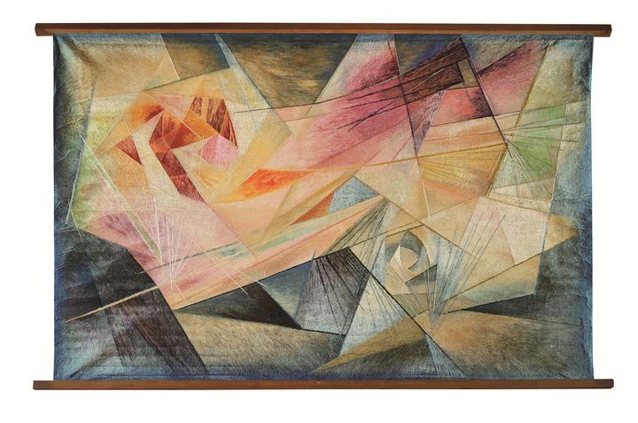 [서울=뉴시스] 최유현 자수장 작품 '태양을 잡으려는 새들' (사진=국가유산청 제공) 2026.04.23. photo@newsis.com *재판매 및 DB 금지