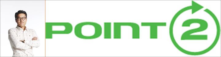 [대전=뉴시스] KAIST 전기및전자공학부 배현민 교수(창업원장)와 배 교수가 졸업생들과 창업한 딥테크 스타트업 '포인투테크놀로지(Point2 Technology)' 로고.(사진=KAIST 제공) *재판매 및 DB 금지