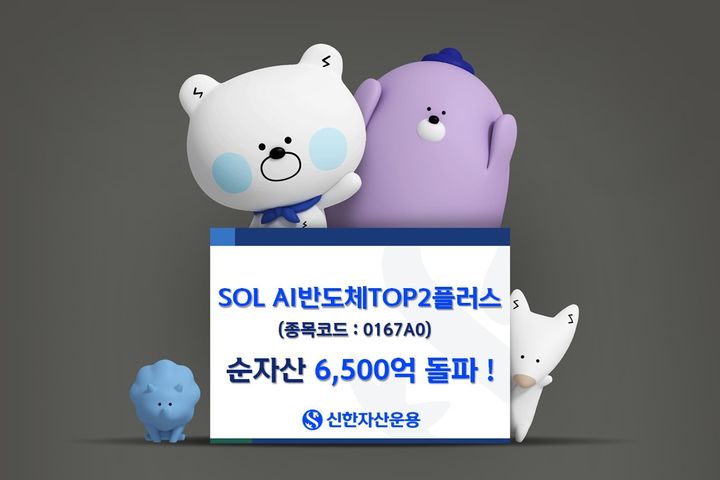 신한 'SOL AI반도체TOP2플러스' 순자산 6500억 돌파
