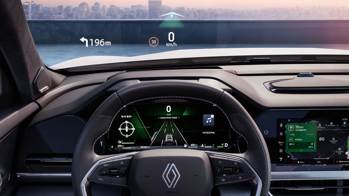 르노코리아의 중형 하이브리드 스포츠유틸리티차량(SUV) '필랑트'의 실내 모습.(사진제공=르노코리아) *재판매 및 DB 금지