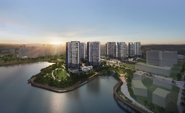 [천안=뉴시스] 천안 엘리프 성성호수공원 단지 조감도. (사진=계룡건설 제공) 2026.04.24 photo@newsis.com *재판매 및 DB 금지