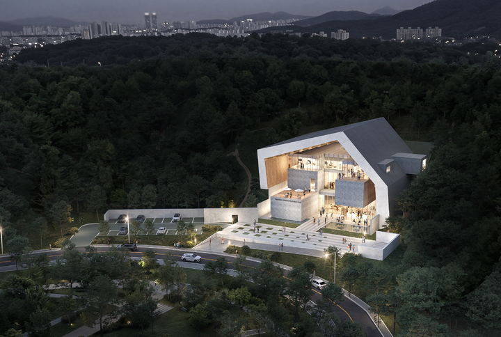 [남원=뉴시스] 남원시 설계공모 당선작의 '도자전시관' 조감도. *재판매 및 DB 금지