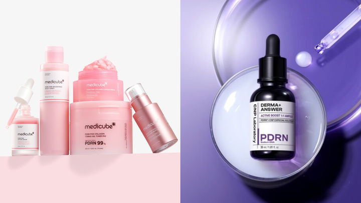 [서울=뉴시스] 효능을 강조한 메디큐브와 CNP의 PDRN 제품 (사진=에이피알, LG생활건강 제공) 2026.04.25. photo@newsis.com *재판매 및 DB 금지