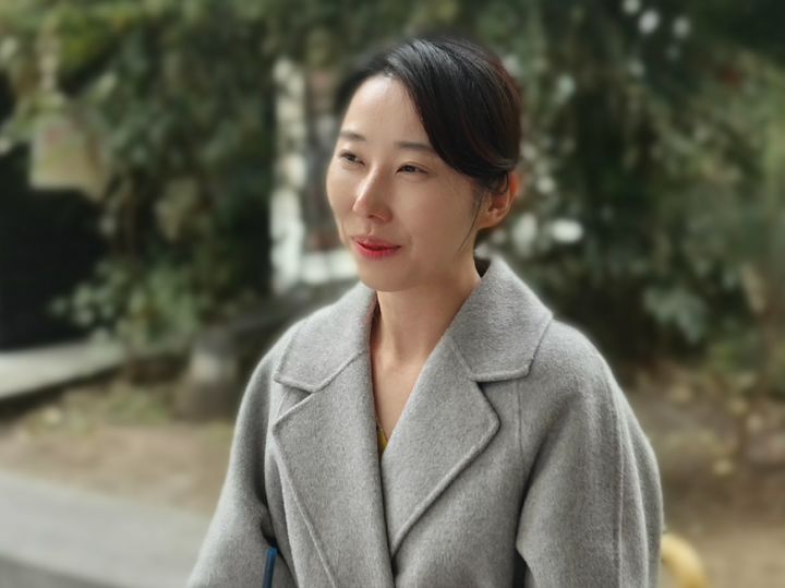 [성남=뉴시스]고희진 인턴기자= 민주당 박민영 성남시비례의원 예비후보가 뉴시스와 인터뷰하고 있다. 2026.4.21 *재판매 및 DB 금지 *재판매 및 DB 금지