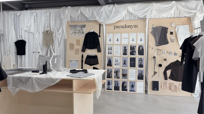 [서울=뉴시스] 권민지 기자 = MNFS 6기 파이널 브랜드로 선정된 수더넴(PSEUDONYM) 브랜드존 2026.04.24. ming@newsis.com *재판매 및 DB 금지