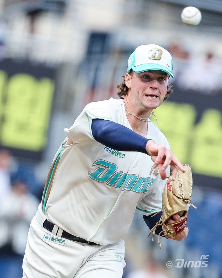 [서울=뉴시스] 프로야구 NC 다이노스의 커티스 테일러. (사진 = NC 다이노스 제공) *재판매 및 DB 금지
