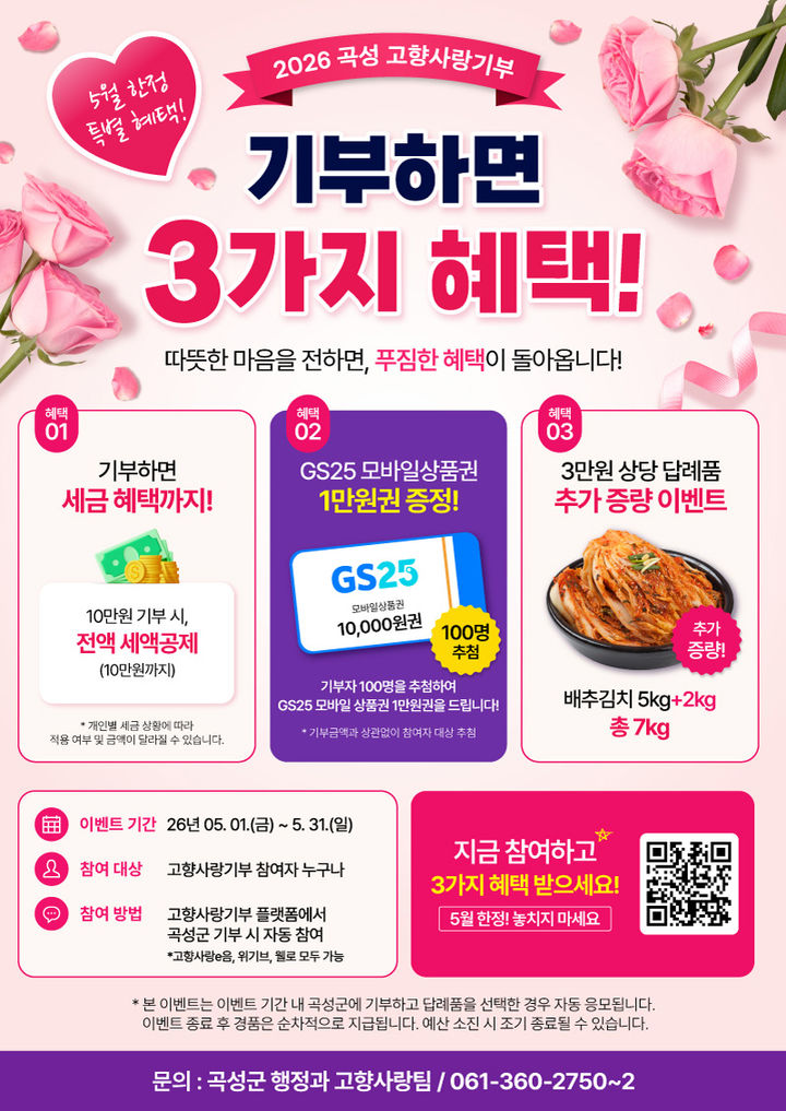 [곡성=뉴시스] 전남 곡성군 고향사랑기부 민감 플랫폼 입점. (사진=곡성군청 제공). photo@newsis.com *재판매 및 DB 금지