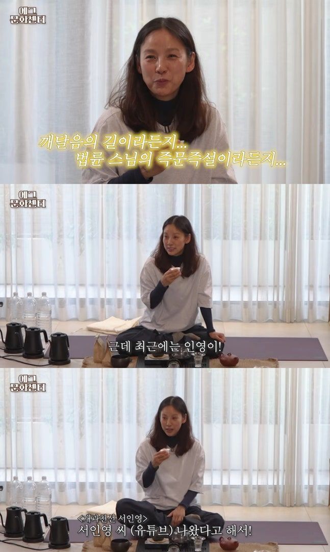 법륜스님 유튜브 구독 이효리 "서인영 유튜브 재밌더라"