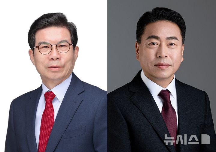 [영덕=뉴시스] 안병철 기자 = 국민의힘 김광열 영덕군수 예비후보(사진 왼쪽), 국민의힘 조주홍 영덕군수 후보.(사진=중앙선거관리위원회 제공) 2026.04.25. photo@newsis.com