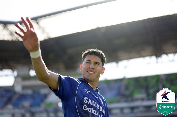 [서울=뉴시스] 프로축구 K리그2 수원 삼성의 헤이스. (사진=한국프로축구연맹 제공) *재판매 및 DB 금지