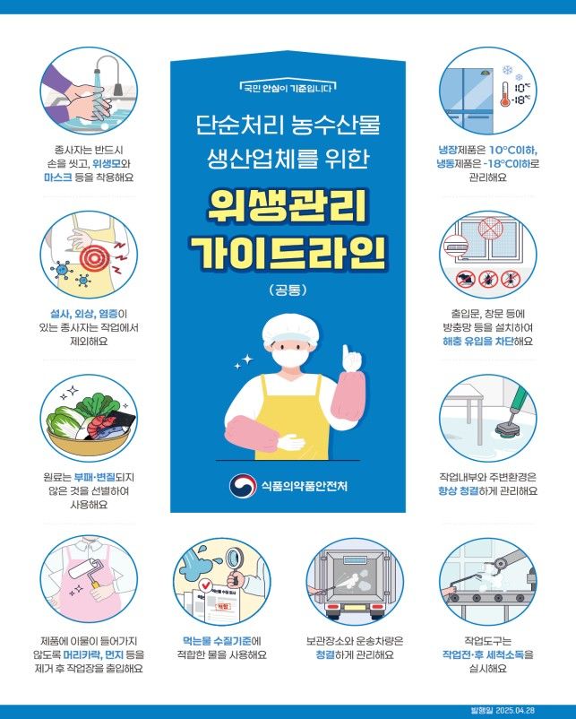 [서울=뉴시스] 식약처는 깐마늘, 마른미역 등 단순처리 농·수산물의 안전관리 강화를 위해 단순처리 농·수산물 생산업체 2단계 자율점검 시범사업을 착수한다고 27일 밝혔다. (사진=식약처 제공) 2026.04.27. photo@newsis.com *재판매 및 DB 금지
