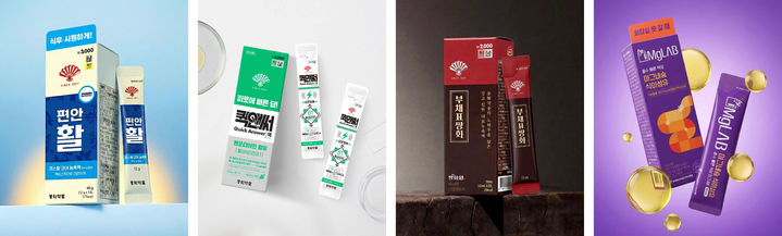 [서울=뉴시스] 동화약품 헬스케어 제품. 편안 활, 퀵앤써, by.쌍화원, by.마그랩 (사진=동화약품 제공) 2026.4.27. photo@newsis.com&nbsp; *재판매 및 DB 금지