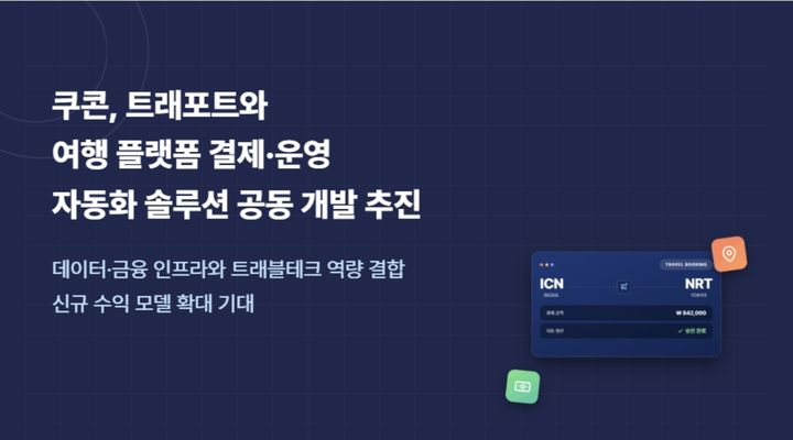쿠콘, 금융 넘어 트래블테크로…트래포트와 맞손