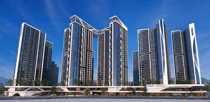 [서울=뉴시스] 한화 건설부문-대우건설 컨소시엄 신대방역세권 정비사업 '포레나푸르지오 보라매' 조감도. (사진=한화 건설부문 제공) 2026.04.27. photo@newsis.com *재판매 및 DB 금지