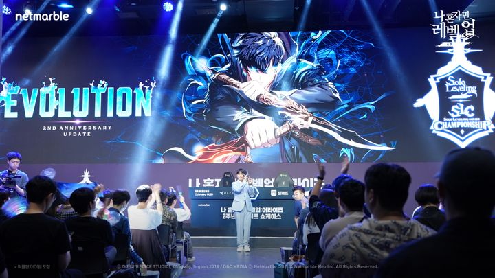 [서울=뉴시스] 넷마블이 액션 역할수행게임(RPG) '나 혼자만 레벨업: 어라이즈'의 글로벌 공식 대회를 마무리하고 대규모 업데이트 계획을 공개했다. (사진=넷마블 제공) *재판매 및 DB 금지