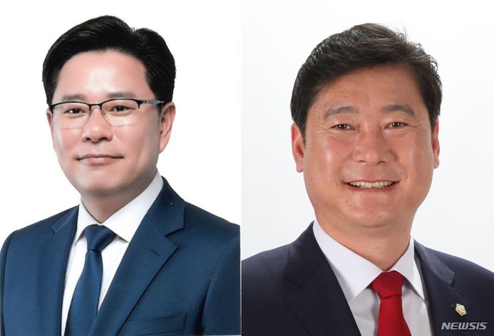 [인천=뉴시스] 더물어민주당 김정식 미추홀구청장 후보(왼쪽)와 국민의힘 이영훈 미추홀구청장 후보. (사진=뉴시스 DB). photo@newsis.com *재판매 및 DB 금지