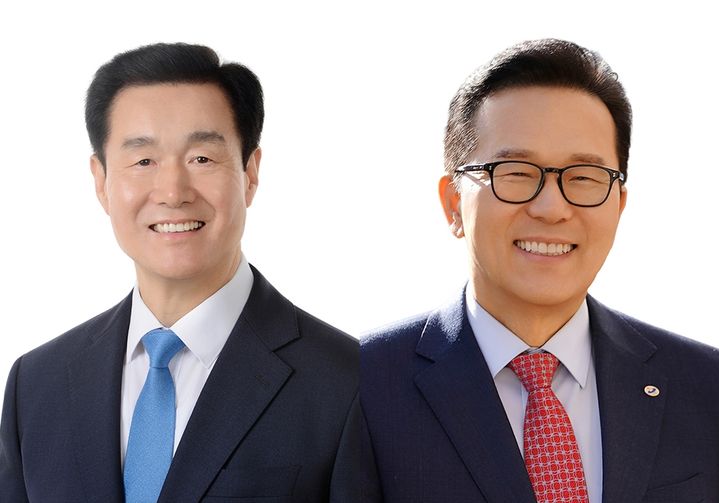 [인천=뉴시스] 더불어민주당 정지열 연수구청장 후보(왼쪽)와 국민의힘 이재호 연수구청장 후보. (사진=뉴시스 DB). photo@newsis.com *재판매 및 DB 금지