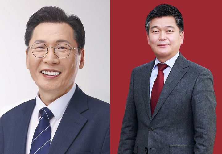 [인천=뉴시스] 더불어민주당 이병래 남동구청장 후보(왼쪽)와 국민의힘 박종효 남동구청장 후보. (사진=뉴시스 DB). photo@newsis.com *재판매 및 DB 금지