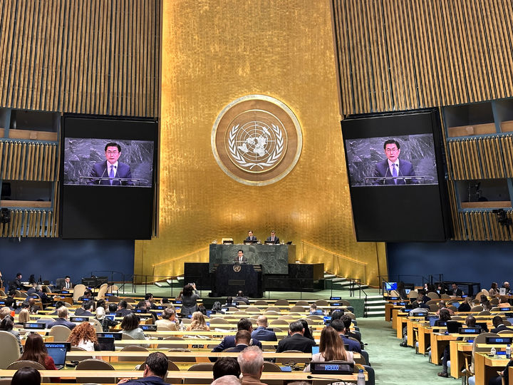 [서울=뉴시스]정부 북핵 수석대표인 정연두 외교전략정보본부장은 27일(현지시간) 제11차 핵비확산조약(NPT) 평가회의에 참석했다. *재판매 및 DB 금지