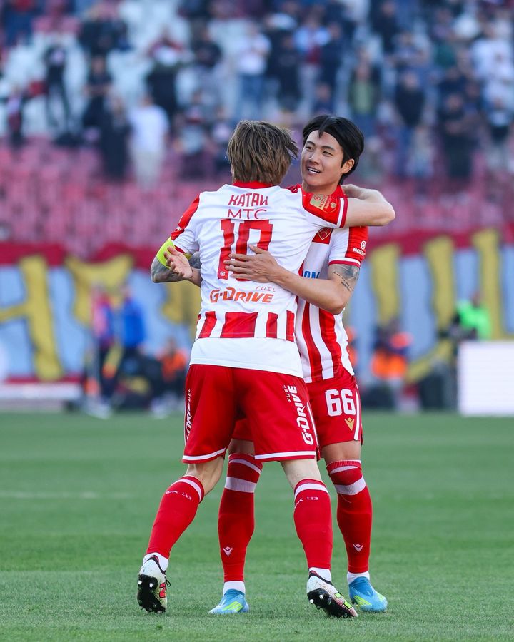 [서울=뉴시스] 세르비아 즈베즈다의 설영우. (사진=즈베즈다 SNS 캡처) 2026.04.27. photo@newsis.com *재판매 및 DB 금지