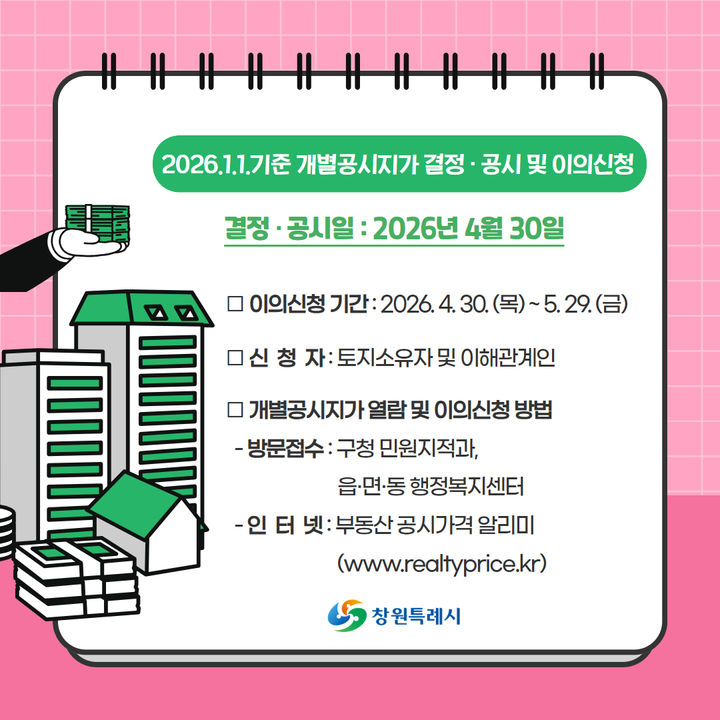 창원 개별공시지가, 평균 0.56% 상승…최고지가는 '이곳'