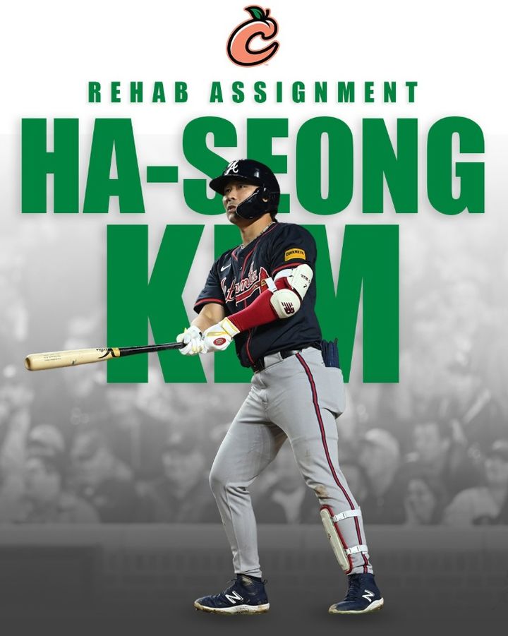 [서울=뉴시스] 메이저리그(MLB) 애틀랜타 브레이브스 산하 더블A 팀인 콜럼버스 클링스톤스에서 재활 경기를 치르는 김하성. (사진 = 콜럼버스 클링스톤스 공식 인스타그램 캡처) *재판매 및 DB 금지