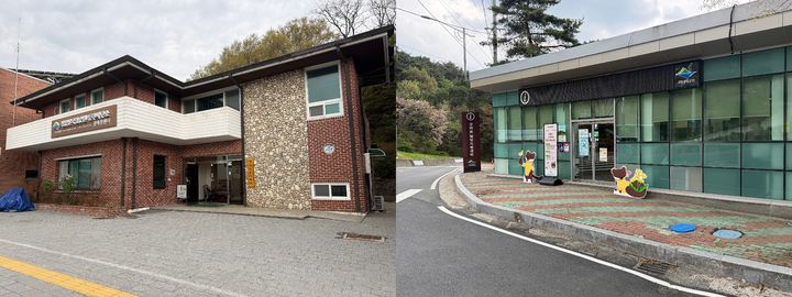 [대구=뉴시스] 대구 팔공산 쏘카존(왼쪽)과 경산 팔공산 쏘카존. (사진=팔공산국립공원동부사무소 제공) 2026.04.28. photo@newsis.com *재판매 및 DB 금지