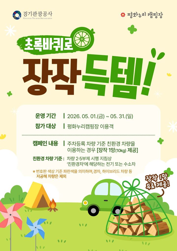  친환경 캠핑 캠페인(사진=경기관광공사 제공) *재판매 및 DB 금지