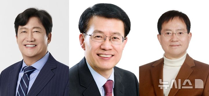 [파주=뉴시스]왼쪽부터 더불어민주당 손배찬, 국민의힘 박용호, 무소속 이재홍(사진=뉴시스 DB)photo@newsis.com