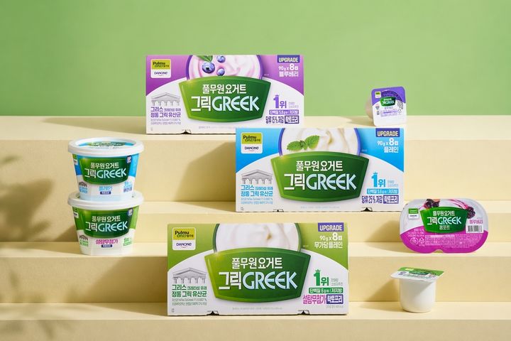 [서울=뉴시스] 풀무원다논의 '풀무원요거트 그릭'이 지난달 기준 누적 판매량 5억 개를 돌파했다.(사진=풀무원다논 제공) *재판매 및 DB 금지