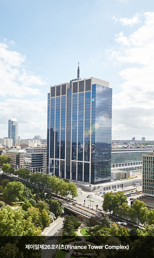 벨기에 파이낸스타워. (사진=제이알글로벌리츠 홈페이지) photo@newsis.com *재판매 및 DB 금지