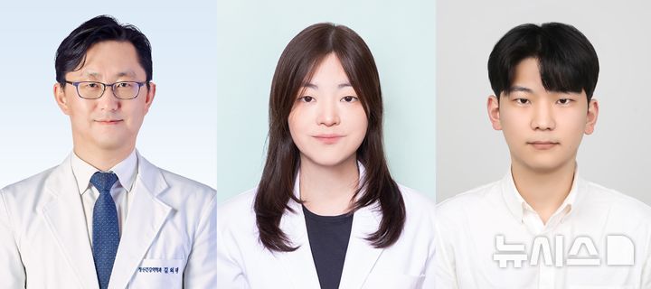 [서울=뉴시스] 왼쪽부터 김의태 분당서울대병원 정신건강의학과 교수, 문선영 교수, 조원익 서울대 뇌인지과학과 석사. (사진= 분당서울대병원 제공)