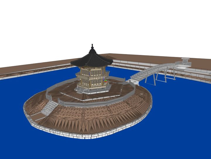 [서울=뉴시스] 경복궁 향원정 국가유산 수리이력 관리모형 (사진=국가유산청 제공) 2026.04.29. photo@newsis.com *재판매 및 DB 금지