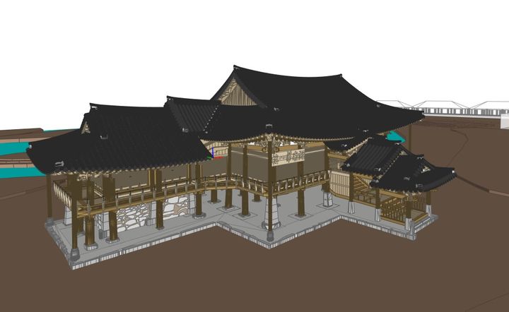 [서울=뉴시스] 남원 광한루 국가유산 수리이력 관리모형 (사진=국가유산청 제공) 2026.04.29. photo@newsis.com *재판매 및 DB 금지