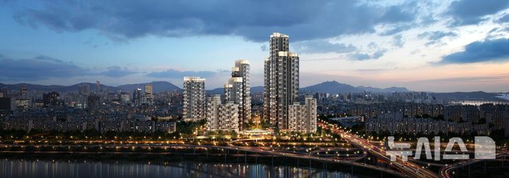 [서울=뉴시스] 압구정4구역 재건축 투시도. 