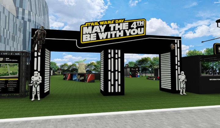 [서울=뉴시스] 롯데월드타워·몰 월드파크 '2026 스타워즈 데이 인 코리아' 스타워즈 아레나 조감도 (사진=롯데물산 제공) 2026.04.29. photo@newsis.com *재판매 및 DB 금지