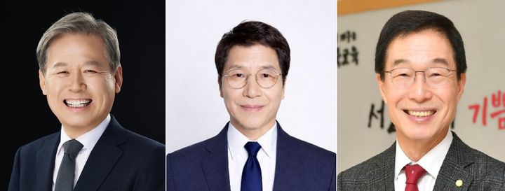 (왼쪽부터 가나다순) 김상동 이용기 임종식 *재판매 및 DB 금지