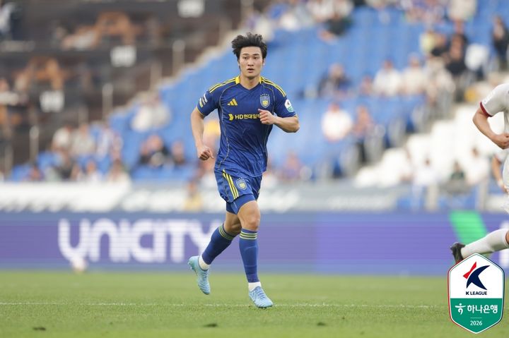 [서울=뉴시스] 프로축구 K리그1 울산 HD의 조현택. (사진=한국프로축구연맹 제공) *재판매 및 DB 금지