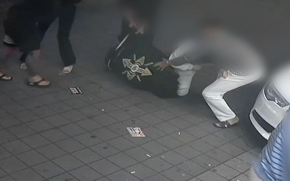 고 김창민 감독 폭행장면 (제공=김창민 감독 유가족측) *재판매 및 DB 금지 *재판매 및 DB 금지