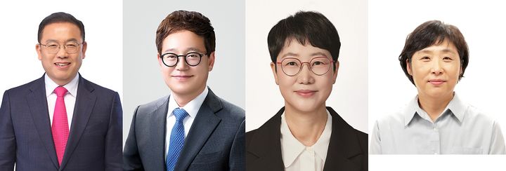 [대구=뉴시스] 6·3 지방선거 대구 동구청장 후보군. 왼쪽부터 우성진, 신효철, 정한숙, 양희. (사진=중앙선거관리위원회 제공) 2026.05.02. photo@newsis.com *재판매 및 DB 금지