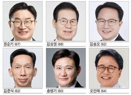 [창원=뉴시스]6명의 경남교육감 예비후보자.(사진=중앙선거관리위원회 갈무리) 2026.04.29. photo@newsis.com *재판매 및 DB 금지