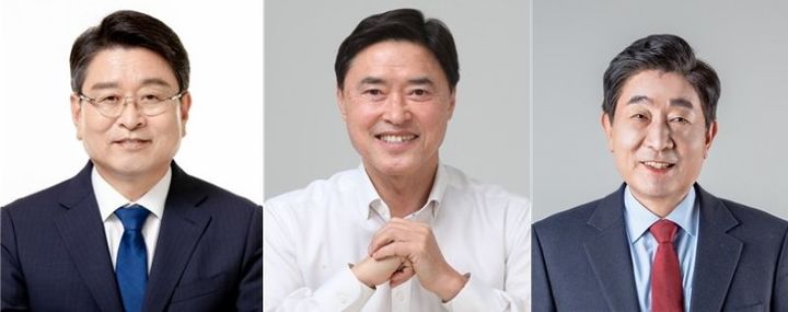 [횡성=뉴시스] 왼쪽부터 장신상, 임광식, 김명기 횡성군수 후보. (사진=뉴시스 DB). photo@newsis.com *재판매 및 DB 금지