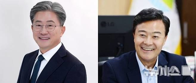 [의왕=뉴시스]사진 왼쪽부터 정순욱, 김성제.(기호 순). 2026. 04. 30. photo@newsis.com