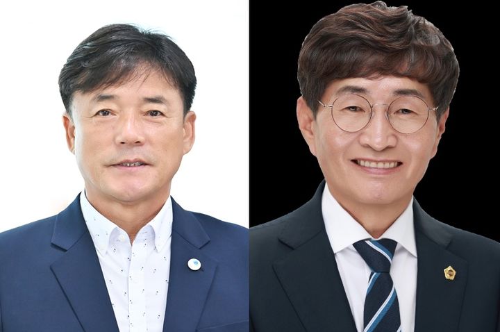 [청송=뉴시스] 왼쪽부터 윤경희(국민의힘)·임기진(민주당) 청송군수 후보. 2026.04.29. photo@newsis.com *재판매 및 DB 금지