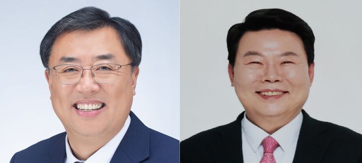 [당진=뉴시스] 충남 당진시장 후보(왼쪽부터 김기재, 오성환). (사진=중앙선거관리위원회 통계시스템 갈무리) 2026.04.30. photo@newsis.com *재판매 및 DB 금지