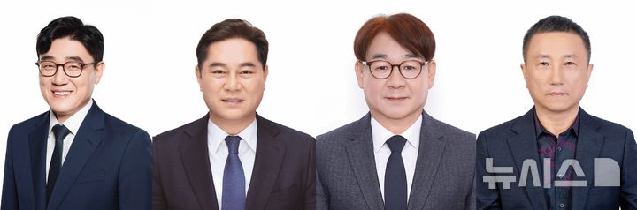 6·3지방선거 군산시장 후보 우측부터 더불어민주당 김재준, 조국혁신당 이주현, 무소속 진석호, 무소속 고영섭(사진=제9회 전국동시지방선거 특집 홈페이지 캡처)