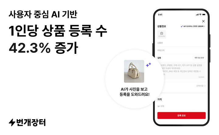 [서울=뉴시스]번개장터 "AI 상품등록 증가"(사진=번개장터 제공) 2026.04.30. photo@newsis.com *재판매 및 DB 금지