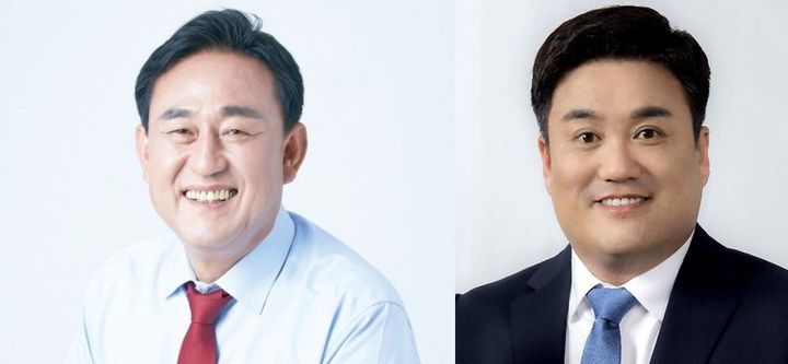 [여주=뉴시스] 이충우(국민의힘)·박시선(더불어민주당) 후보(좌측부터) *재판매 및 DB 금지
